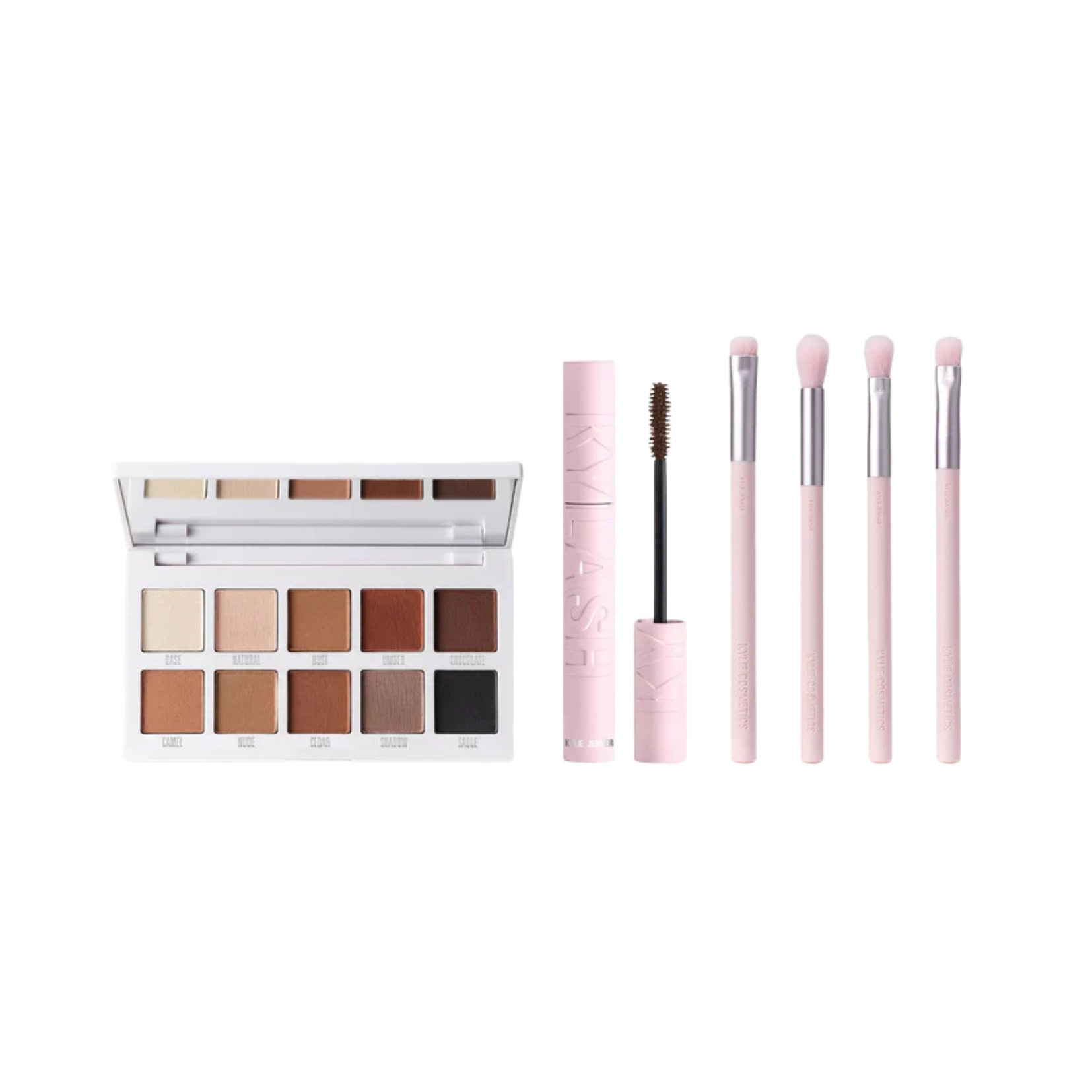 Kylie Eyeshadow Brush (4) + Matte Palette + Kylash Mascara