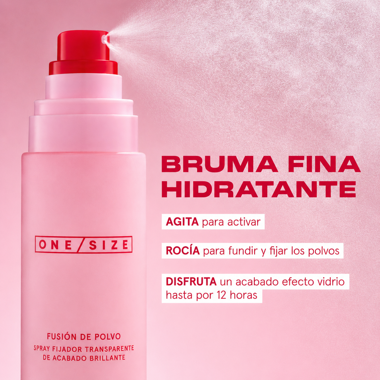 One Size Powder Melt Setting Spray
