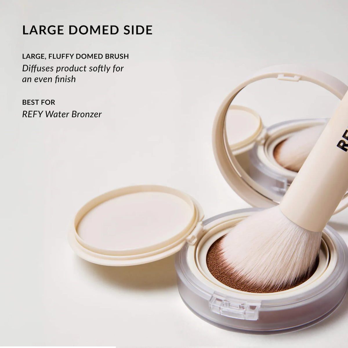 Refy Brocha Doble para Liquid Blush y Bronzer